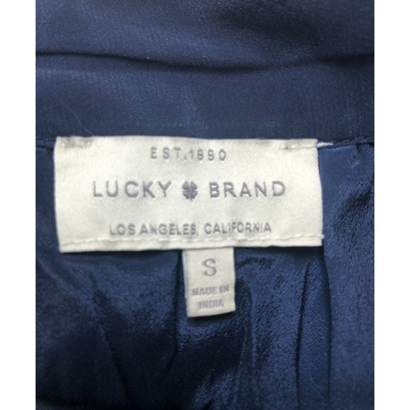 Lucky Brand, Women's Multi-Color Floral Dress Cold Shoulder Tiered Ruffle, Small - Picture 4 of 8